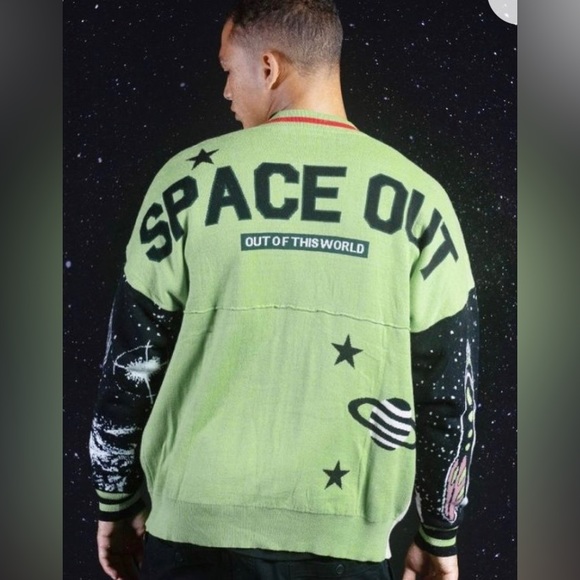 New Spirit Jersey Out of the World Cardigan Unisex Sz XS - Women Medium - Picture 7 of 8